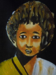 Ristorante Massawa: volto di un bambino di etnia bini amir eritrea