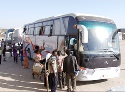 Nuovi autobus per collegamenti regionali eritrei