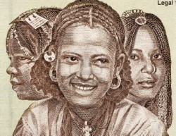 Volti etnici della banconota eritrea nacfa