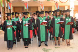 Foto dei laureandi ad Asmara