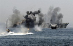 Foto di distruzione della potente marina etiopica ad opera di guerriglieri eritrei