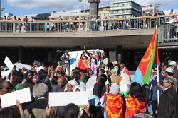 Foto della manefestazione Eritrea in Oslo a Norvegia