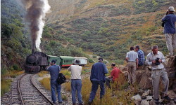 Immagine del treno a vapore per il turismo in Eritrea
