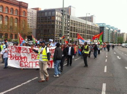 Foto di dimostrazione Eritrea a  Berlino