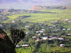 Panorama di un paesaggio del sud Eritrea
