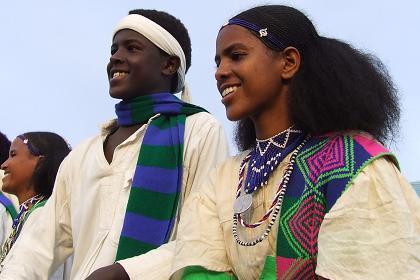 Foto di una danza di etnia Cunama Asmara