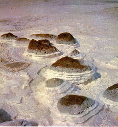 Foto di pianura di sale in Dancalia