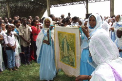 Foto di processione religiosa a Keren