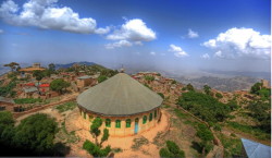 Panorama davanti il monastero di Eritrea
