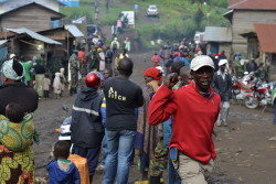 Foto di una Goma dopo l'occupazione dei ribelli M23