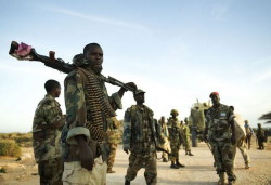 Foto di soldati somali