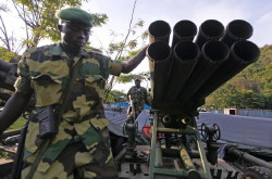 Foto di un Arma sofisticati in Congo