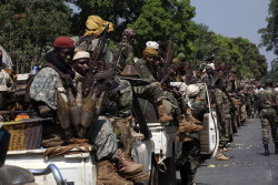 Foto di un convoglio dei ribelli centro africani