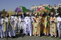 Cerimonia religiosa cristiana ortodossa ad Asmara