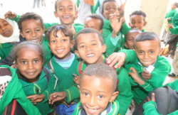 Volti festosi dei bambini di Asmara