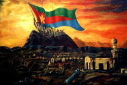 Dipinto: simbolo del trionfo eritreo di Nacfa