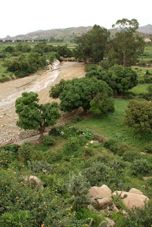 Foto di un fiume stagionale in regione Anseba