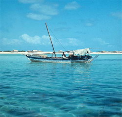 Foto: sambuco e lo sfondo di massawa