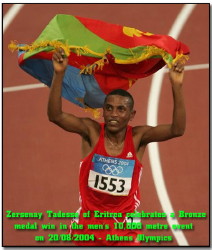 Foto del maratonete Tadesse Zersenay